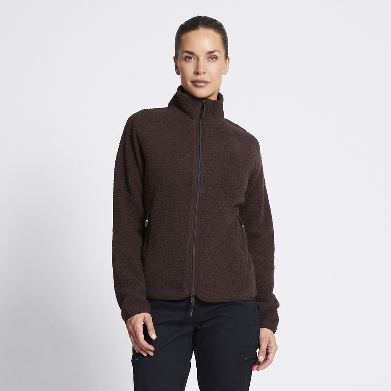 Pile jacket "Valla"  Dark Brown